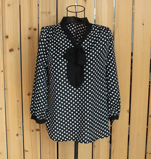 Polka Dot Chiffon Shirt main image 1